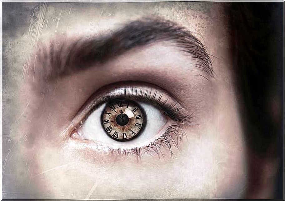 Time inside the eye