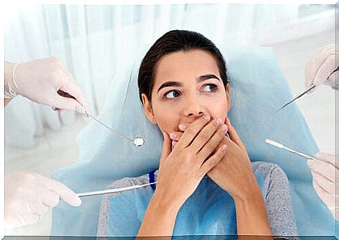 Woman with dental anxiety